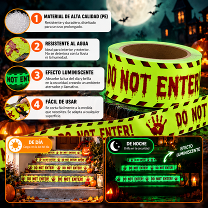 Cinta de Halloween que Brilla en la Oscuridad